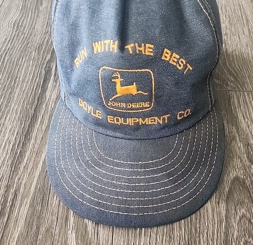 Vintage John Deere Denim Blue Snapback Hat Doyle Equipment Co. - 第 2/11 張圖片