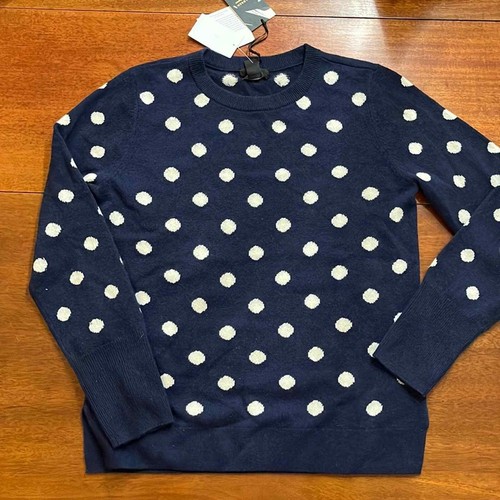 Halogen 100% Cashmere Polka Dot Sweater 