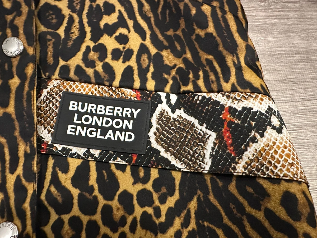 Burberry leopard store coat