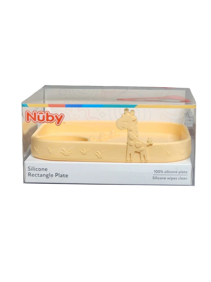 Nuby Animal Friends Todo Silicona Plato Tazón Taza para sorber 6+ Meses Baby Shower Regalo Foto 3 de 4