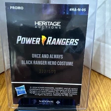 2024 Leaf National Convention Exclusive Promo Power Rangers Black /500!