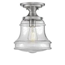 Park Harbor PHSFL4641BN Havenhurst 9" Wide Semi-Flush Ceiling Fixture Nickel