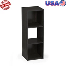 3-Tier Storage Cabinet Open Shelves Durability Easy Assembly Indoor Use Sturdy
