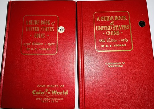 1970 & 1985 " COMPLIMENTS OF COIN WORLD" 23rd & 38th Edition Set Guide Books