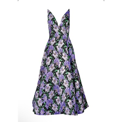 【L size】ANDRESD V line jacquard dress V line jacquard dress | ANDRESD - スーツ・フォーマル・ドレス