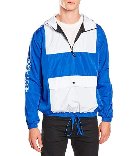 Yellow Zipped Twotone Windbreaker Jacket Moncler Grenoble