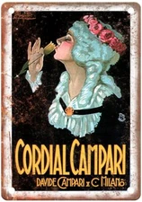 MAUZAN Achille Lucien-Cordial Campari Liquor Poster Retro Look Sign E1071