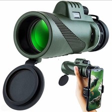 40X60 Monocular Telescope Starscope BAK4 Night Vision w/ Phone Clip and Tripod