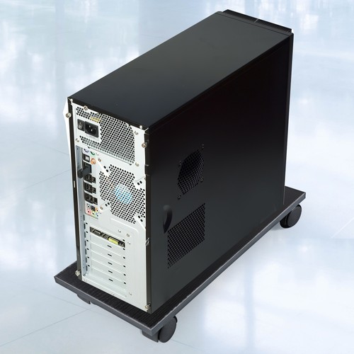 Pc Stand: Adjustable Computer Tower Stand - Mobile Cpu Holder With 4 Rolling - 第 5/12 張圖片