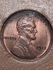 1913-P LINCOLN CENT.  MINT STATE. GEM BU. RED IN COLOR. PRISTINE. ORIGINAL