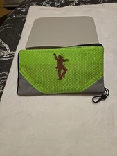 Cowboy Reusable Shopping Tote Bag Outside Pocket Folds Away Latch New 15"Square