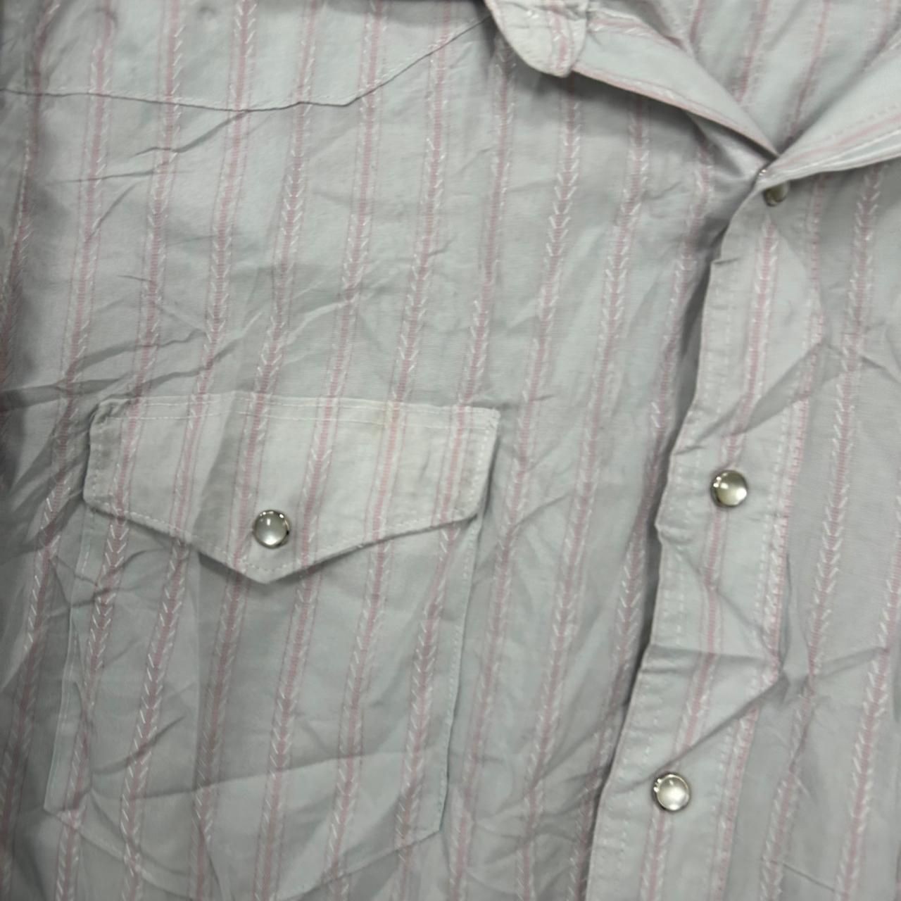 Wrangler Western Shirt striped patterned long sleeve shirt Women's M (12-14) thumbnail 3