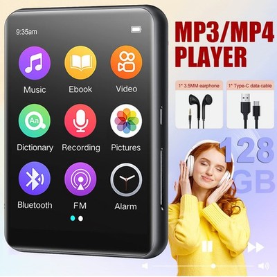 Bluetooth MP3 MP4 Player LCD Display HiFi Bass MusikSpieler FM Radio Audio 128GB