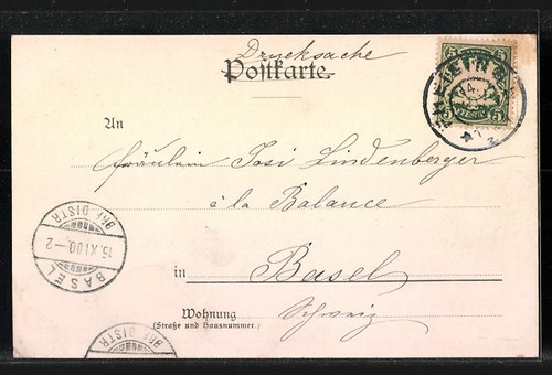 Ansichtskarte Freising, Totalansicht 1900 - Picture 2 of 2