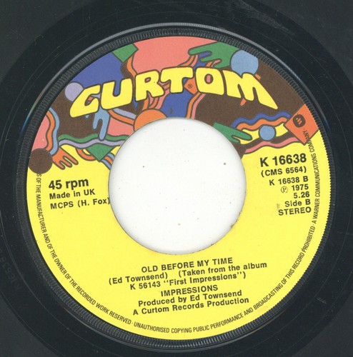 " FIRST IMPRESSIONS." impressions. CURTOM 7in 1975. - Picture 2 of 2