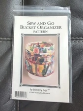 Sew and Go Bucket Organizer Pattern sewing pattern packet by Stitchery Safe 1995