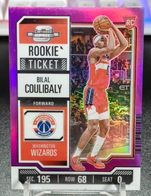 Bilal Coulibaly 2023-24 Contenders Optic Rookie RC Ticket Purple 15/15 1/1!