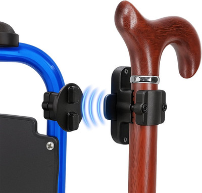 Magnetic Cane Holder for Drive Rollator, Walker, Scooter, Wheelchair - Universal