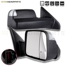 For 02-2008 Dodge Ram 1500 03-09 2500 3500 Tow Mirrors Power Heated Turn Signal For 02-2008 Dodge Ram 1500 03-09 2500 3500 Tow Mirrors Power Heated Turn Signal