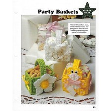 Party Baskets Plastic Canvas Pattern Leisure ...