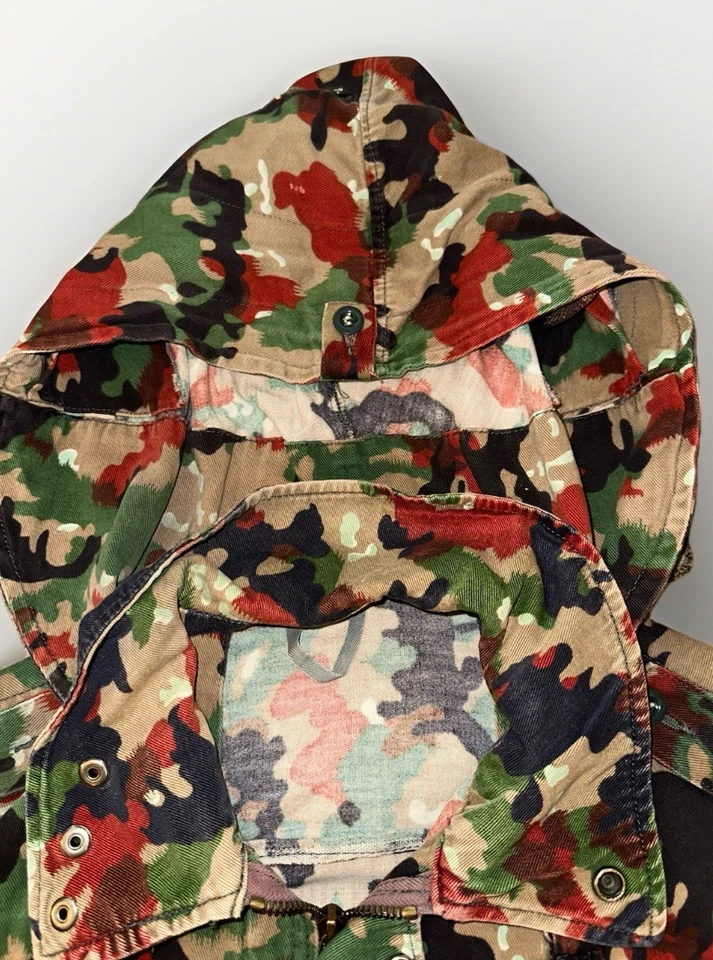Chaqueta de campo militar del ejército suizo táctica M70 Alpenflage 56/71 Foto 4 de 4