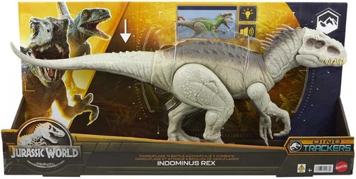 Jurassic World Camouflage 'n Battle Indominus Rex Dinosaur Action Toy For Kids - Picture 2 of 5