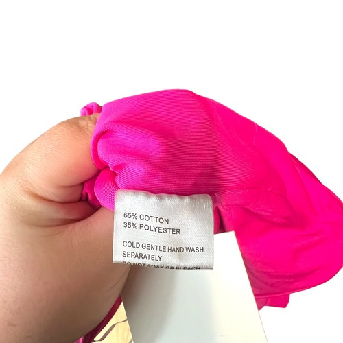 NWT Hello Molly Changed My Name Dress Hot Pink One Shoulder Ruched Size US 6 - Picture 10 of 11