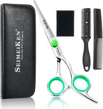 Hair Cutting Scissors - 6" Professional Japanese 440C Barber Scissors - Razor Sh