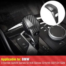 Gear Shift Lever Knob Head Cover Trim Carbon Fiber for BMW 3 Series G20 G14 Z4