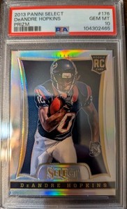 2013 Panini Select Silver Prizm DeAndre Hopkins #176 PSA 10 Pop 22 RC
