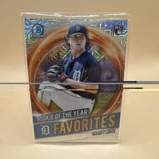 2021 Bowman Chrome Casey Mize Mojo Refractor RC ROY Favorites #RRY-CM