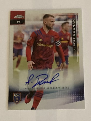 Topps RC Rookie Autograph Albert Rusnak Refractor Salt Lake Legend