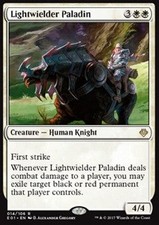 Magic/MTG Lightwielder Paladin E01-14 Rare Englisch Excellent