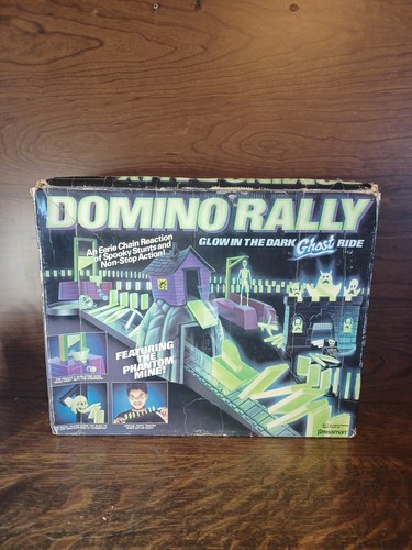VINTAGE Domino Rally Glow in the Dark Ghost Ride. 99% Komplett!! Pressman.