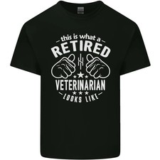 Camiseta de algodón ligero A Retired Veternarian Looks Like para hombre