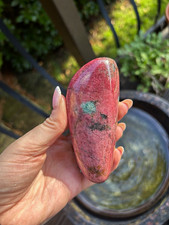 AA Grade Gel Rhodonite with Amazonite Polished Crystal Freeform