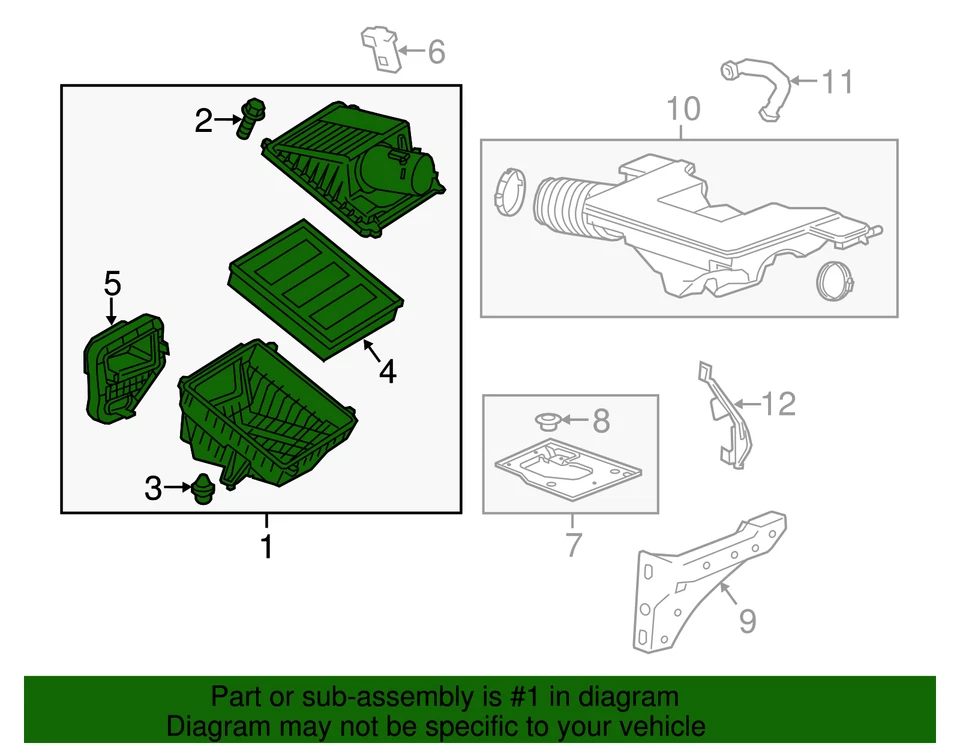 Purificador de aire original GM 23192713 Foto 4 de 4