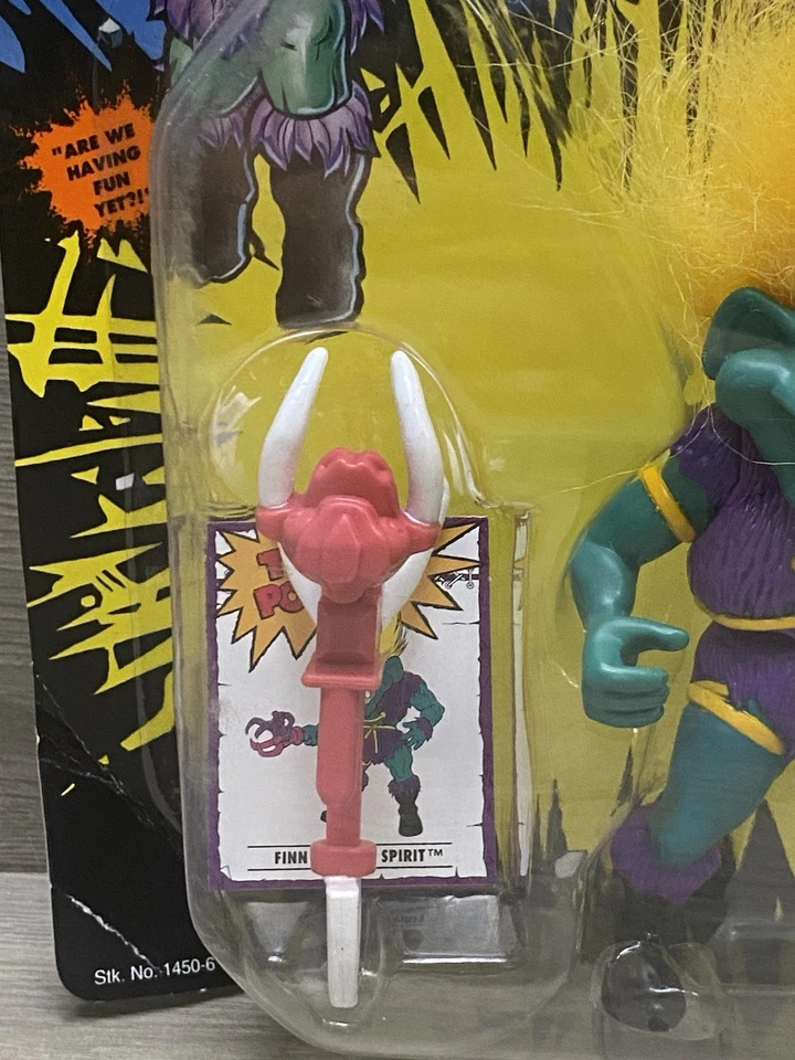 Figura de acción Tyco Troll Warriors Finn The Free Spirit (1993) Foto 4 de 4