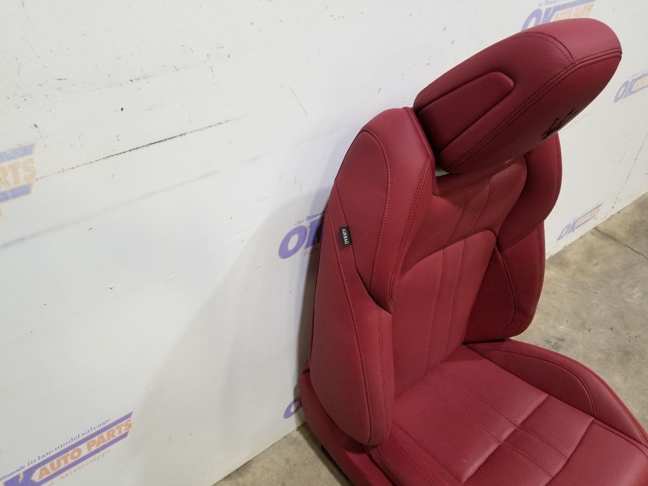 22 2022 MASERATI LEVANTE SEAT ASSEMBLY FRONT RIGHT PASSENGER RED BLACK 