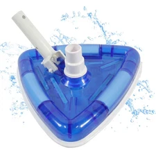 Deluxe Pool Vacuum for Above Ground Pool and Inground Pools, Weighted Triangl...