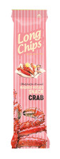 LONG CHIPS CRAB Flavor Mashed Potato Snack 75g 2.65oz