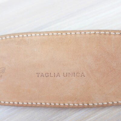 Vintage Western Belt Women Medium Beige Leather Boho Hair Tan Cowboy‎ 34 IITALY Tan Boho Belt - Etsy main image 4