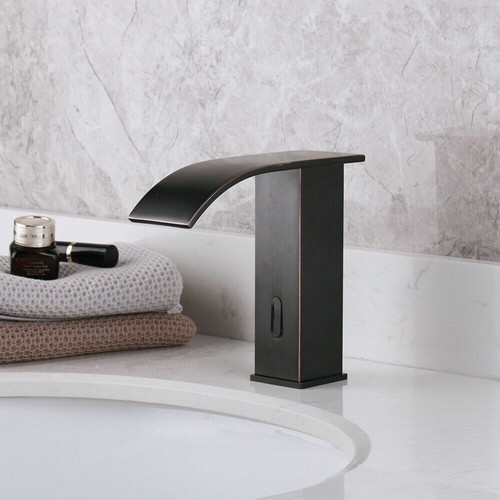 Automatic Sensor Hands Touchless Bathroom Faucet Basin Sink Waterfall Mixer Tap - Picture 8 of 8