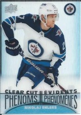 2018-19 Upper Deck Tim Hortons Clear Cut Phenoms Acetate NIKOLAJ EHLERS #CC-11