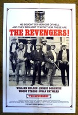 THE REVENGERS 1972 Willian Holden Ernest Borgnine Outlaws! & a Possee! Action