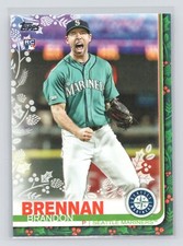 2019 Topps Holiday Brandon Brennan Seattle Mariners RC