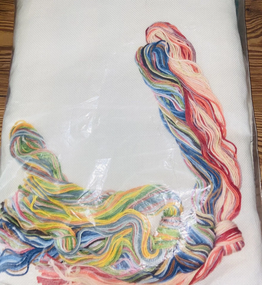 Elsa Williams 雕塑计数十字绣套件女孩携带伞打开 — 第 3/3 张图片