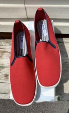 Vintage Women's Keds Red Canvas Slip On Sneaker Size 9.5