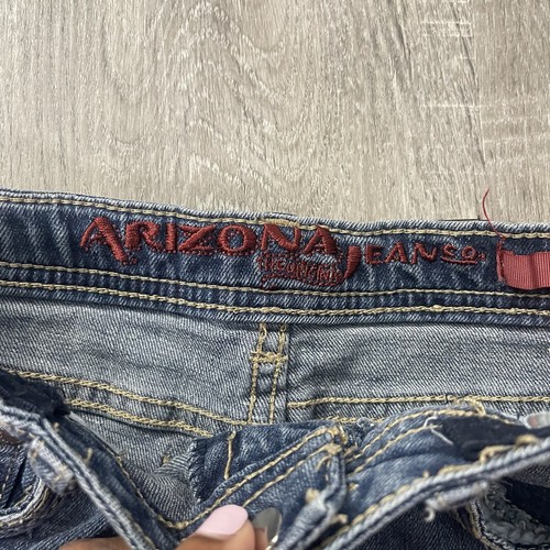 Arizona Jean Co. Girl’s Medium Pacific Double Roll Cuff Shortie Denim Shorts 6 - Picture 5 of 9