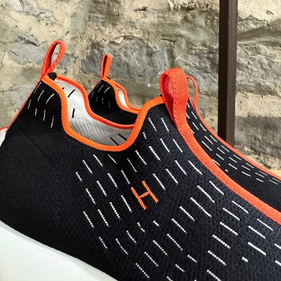 Hermès Black Eclair Technical Knit Sneakers - 40.5 IT - 7.5 US | eBay